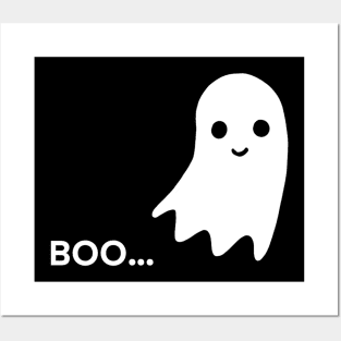 cute ghost boo Posters and Art